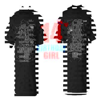 Spider Web Fourn 14 Years Old It's My 14Th Birthday Girl T-Shirt - Thegiftio