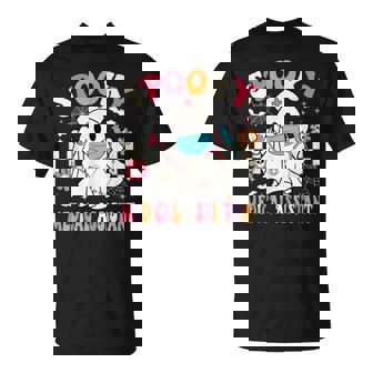 Spooky Medical Assistant Halloween Groovy Med Assistant T-Shirt | Seseable CA