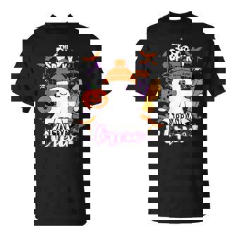 Spooky Para Crew Ghost Halloween Paraprofessional Teacher T-Shirt - Seseable