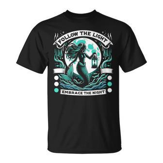 Spooky Sirens Horror Mermaid Creepy Mermaid Haunted Sea T-Shirt - Thegiftio UK