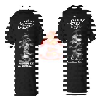 Spruch Morgenmuffel Müde Langschläfer Guten Morgen Esel T-Shirt - Geschenkecke