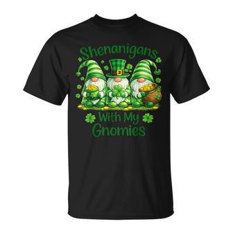 St Patrick's Day Shenanigans With My Gnomies T-Shirt - Thegiftio
