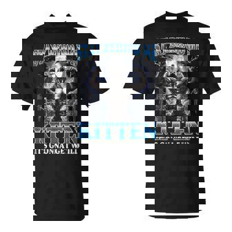 Stay Behind Me Kitten It's Gonna Get Wild Werewolf Meme T-Shirt - Monsterry