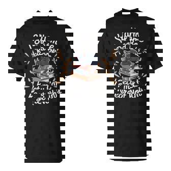 I Stay Home I Read Books I Pet My Cat I Regret Nothing T-Shirt | Seseable UK