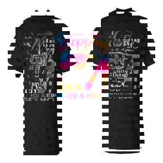 Stepping Into My 53Rd Birthday With God's Grace & Mercy Girl T-Shirt | Mazezy