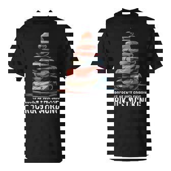 Stone Balance Rocks Aren't Just For Skipping Rock Stacking Tank Top T-Shirt | Mazezy