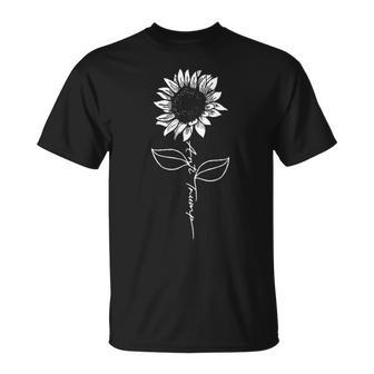 Subtle Anti Trump Flowers Sunflower T-Shirt | Mazezy