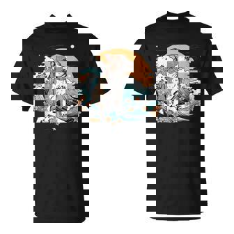 Summer Pitbull Mom Beach Fun Pitty Vibes Wave Floral T-Shirt - Thegiftio