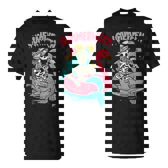 Summerween Skeleton Vacation T-Shirt | Mazezy