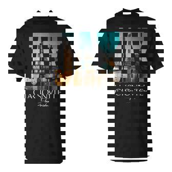 Sunset Jax Bridge Jacksonville Florida Fl Souvenir T-Shirt - Thegiftio