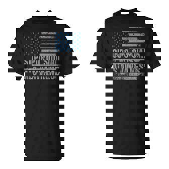 Support Als Awareness Month Usa American Flag Dad T-Shirt - Monsterry