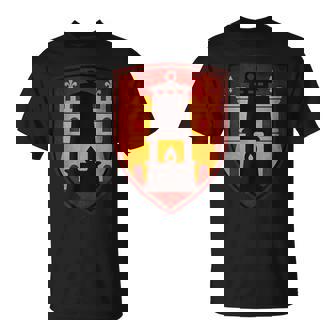 Supporter Lensois – Blason Rouge Et Or Football T-Shirt - Cadeauxyz