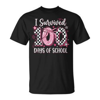 I Survived 100 Days Of School 100Th Days Of School T-Shirt - Thegiftio