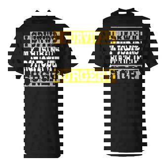 I Survived My Husband's Rotator Cuff Surgery Survivor T-Shirt - Thegiftio