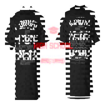 I Survived My Son's High School Diploma Graduation T-Shirt | Mazezy