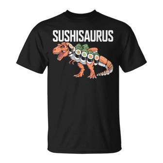 Sushi Roll Dinosaur T-Rex Japanese Food Sushi T-Shirt | Mazezy