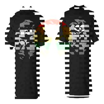 Süße Retro Katzeonnenuntergang Katzen Jahrgangintage T-Shirt - Seseable