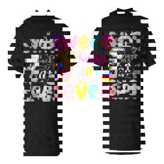 Sweet Sassy & Seven 7Th Birthday Girls Seven Years Birthday T-Shirt - Monsterry