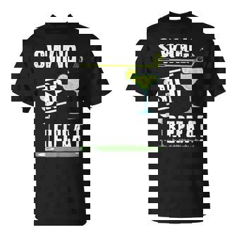 Swing Sip Repeat Golf Margarita Lover Golfer Tank Top T-Shirt | Mazezy