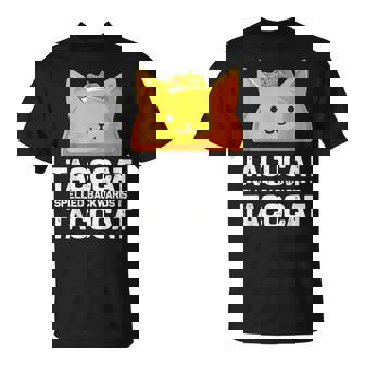 Tacocatpelled Backwards Is Tacocat ファニータコスキャットギフト Tシャツ - Kawaiitshirt