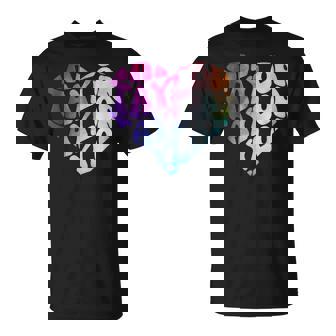 Taylor Groovy Retro I Love Heart Prénom Personnalisé T-Shirt - Cadeauxyz