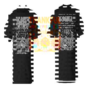 Teach Thanksgiving Teacher Thankful For My Preschool Turkeys T-Shirt | Mazezy