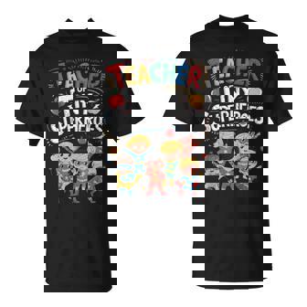 Teacher Of Tiny Superheroes Elementary Teacher Appreciation T-Shirt - Monsterry