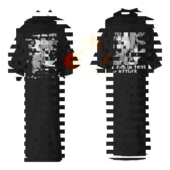 Teachers Thanksgiving Thankful For My Little Turkeys T-Shirt - Thegiftio