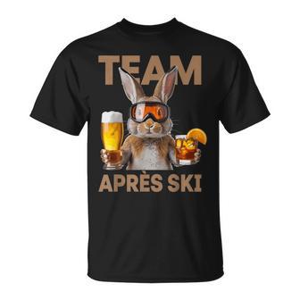 Team Aprèski Lustiger Hasekifahren Bier Cocktail Party T-Shirt - Geschenkecke