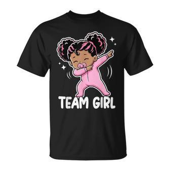 Team Girl Baby Announcement Cute Gender Reveal Party T-Shirt | Mazezy