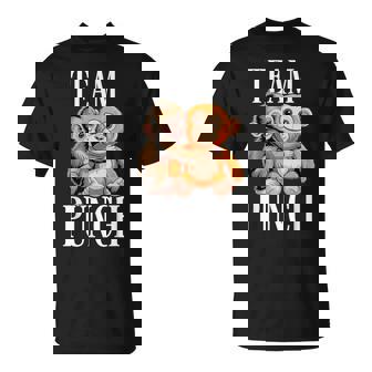 Team Punch Cute Baby Monkey T-Shirt | Mazezy