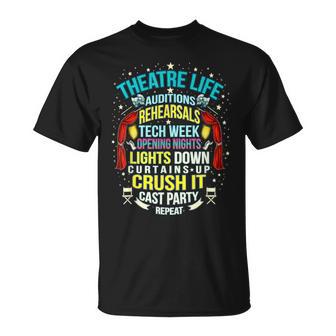Teatroida Nerd Actor Musical Teatro Audiciones Ensayos Camiseta unisex - Regaloses