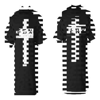 Techno Cross Electronic Music Lover Christian EDM Tank Top T-Shirt | Mazezy