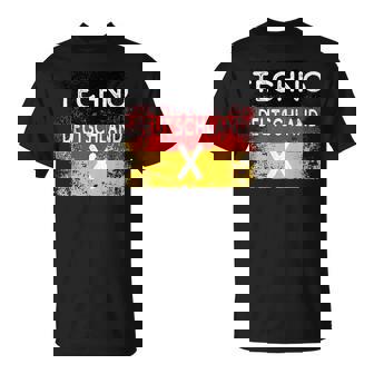 Techno Germany We Love German Techno Music EDM IDM T-Shirt | Mazezy