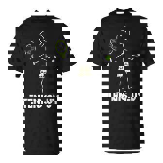 Tennis Guy Jeu De Balle De Tennis Et Fusée T-Shirt - Cadeauxyz