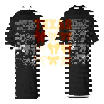 Texas Tx Toddler Girls Coquette Bow Y2k State Pride T-Shirt - Monsterry