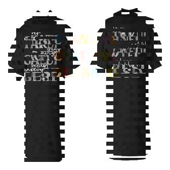 Thankful Grateful Blessed Thanksgiving Autumn Fall Y'all T-Shirt - Monsterry