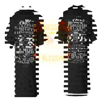 Thanksgiving 2025 Matching Family Turkey Pumpkin Pilgrim T-Shirt | Mazezy