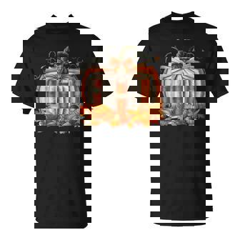 Thanksgiving Book Pumpkin Reading Teachers Fall Lovers Boys T-Shirt - Monsterry