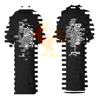 Thanksgiving Turkey Girl Leopard Autumn Fall Season T-Shirt - Monsterry