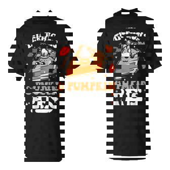 Thick Thighs And Pumpkin Pies Thanksgiving Pie Lovers T-Shirt - Monsterry