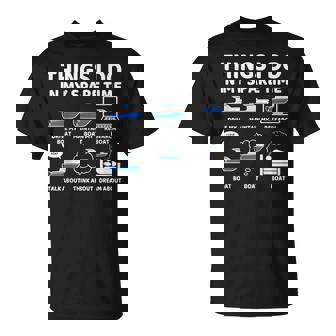 Things I Do In My Spare Time Boating Boat Enthusiast T-Shirt - Monsterry