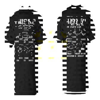 Things I Do In My Spare Time Snake Enthusiast Snake Colorful T-Shirt | Mazezy