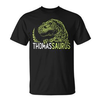 Thomasaurus Nom Personnalisé Dinosaure T-Rex T-Shirt - Cadeauxyz
