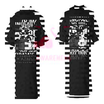 Throat Cancer Awareness Warrior Survivor T-Shirt | Seseable FR