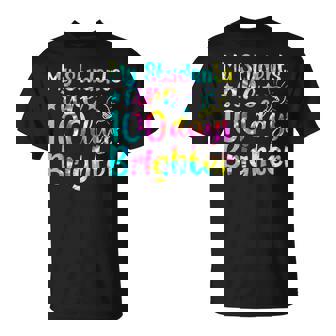 Tie Dye My Students Are 100 Days Brighter Teacher 100 Days T-Shirt - Thegiftio