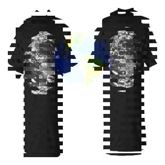 Tierra Planeta Tierra Plana Norte América Delur Globo Manga Larga Camiseta unisex - Regaloses