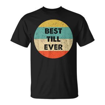 Tillorname Herren -Chwarz - Kurzarm Klassisch Crew Neck Personalisierte T-Shirt - Geschenkecke