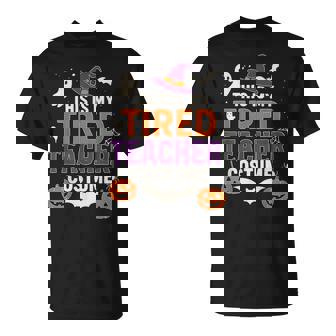 This Is My Tired Teacher Costume Halloween T-Shirt - Thegiftio