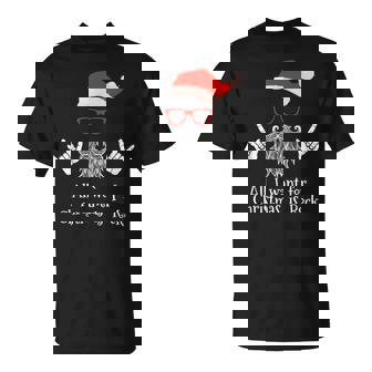 Todo Lo Que Quiero Para Navidad Es Rock Disfraz Navideño Camiseta unisex - Regaloses